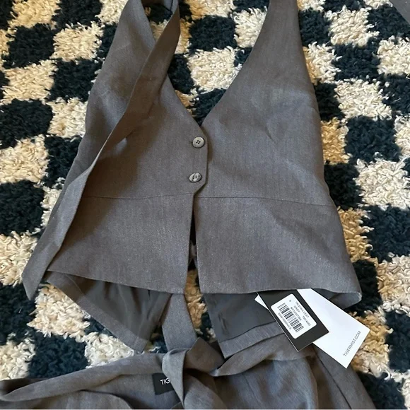 Tiger Mist Vest skirt set gray new - Picture 4 of 6